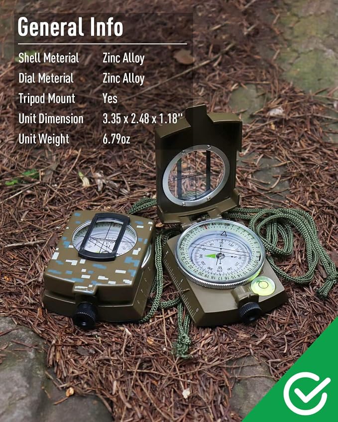Eyeskey Multifunctional Tactical Survival Military Compass - Image 3