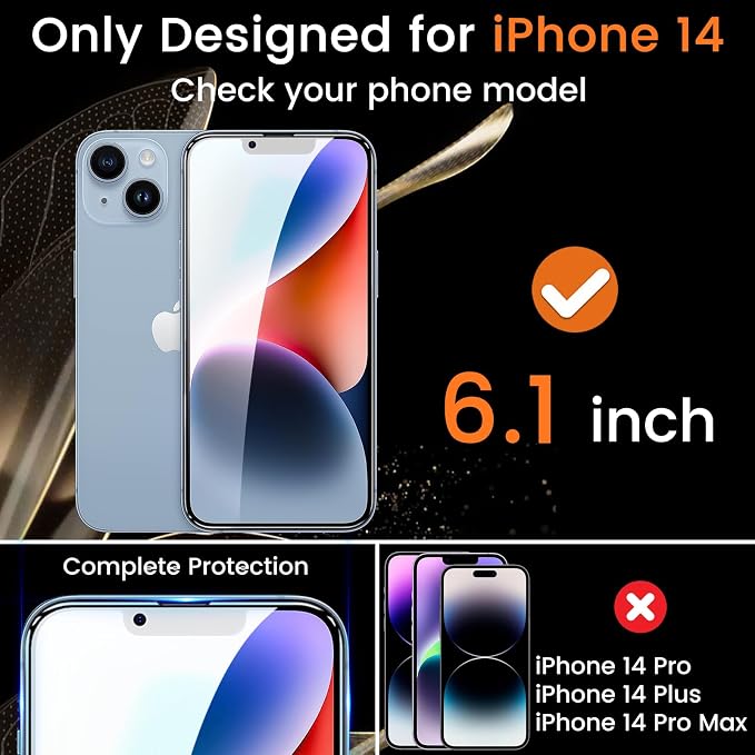 Lesakit 3+3 Pack Privacy Screen Protector - Image 2