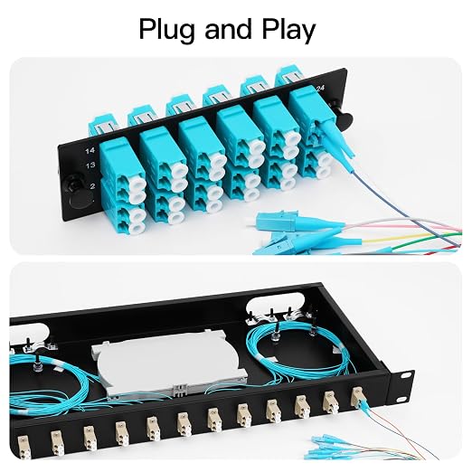 4 Pack LC-OM3 12 Pigtail 12 Strand Multimode OM3/OM4 50/125 LC-UPC Fiber Pigtail - Image 4