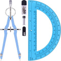 Unjoo Compass and Protractor Set, Professional Drawing Compass Tool, Metal by Unjoo