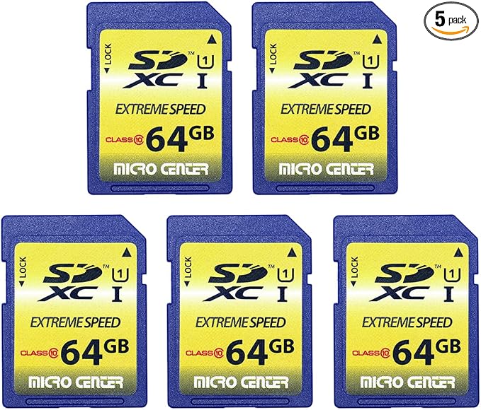 INLAND 64GB Class 10 SDXC Flash Memory Card Full Size SD Chip USH-I U1 Trail by INLAND