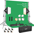 EMART Photography Lighting Kit, 10 x 10 FT Backdrop Stand Heavy Duty by EMART