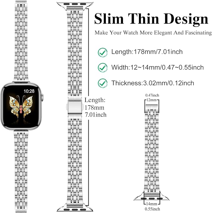 MioHHR Slim Metal Band Compatible - Image 3