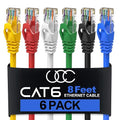 Ultra Clarity Cables Cat6 Ethernet Cable, 8 Feet LAN, utp Cat 6, Network Cord by UltraClarityCables