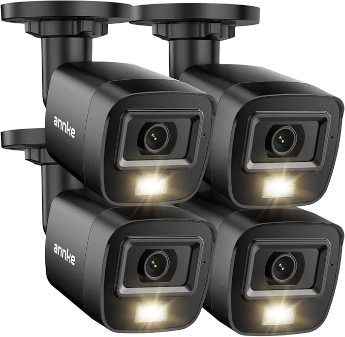ANNKE 4 Packs 1080P HD TVI Home Security Camera Outdoor Indoor, IP66 Waterproof by ANNKE