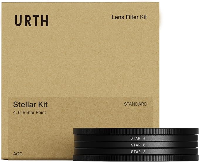 Urth 52mm 3-in-1 Star Lens Filter Kit — 4, 8 Point Starburst Effects by Urth