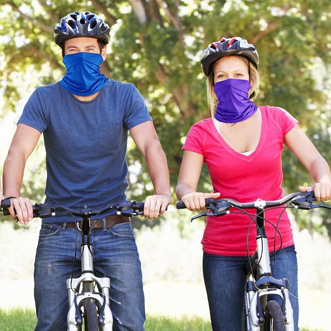 Geyoga 6 Pieces Summer UV Protection Cooling Neck Gaiter Face Clothing Neck - Image 6