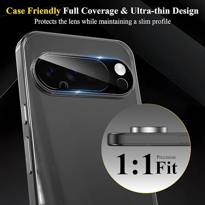4 Pack for Google Pixel 10 Pro XL Camera Lens Screen Protector, 9H Tempered - Image 6
