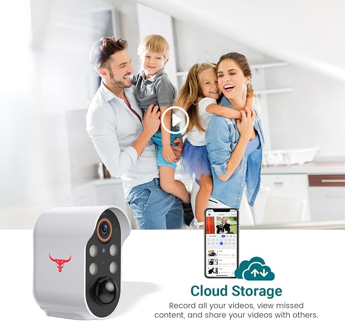 1080P Wireless Security Camera Outdoor, Battery Powered, AI Human Detection - Image 4