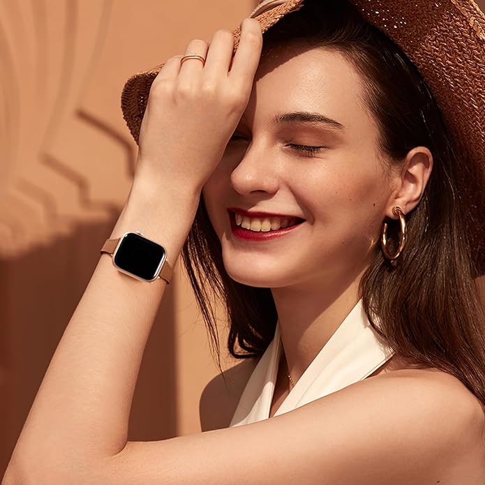 Charlam Slim Leather Band Compatible - Image 2