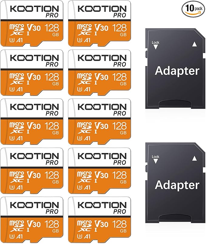 KOOTION 128GB 10-Pack Micro SD Card by KOOTION