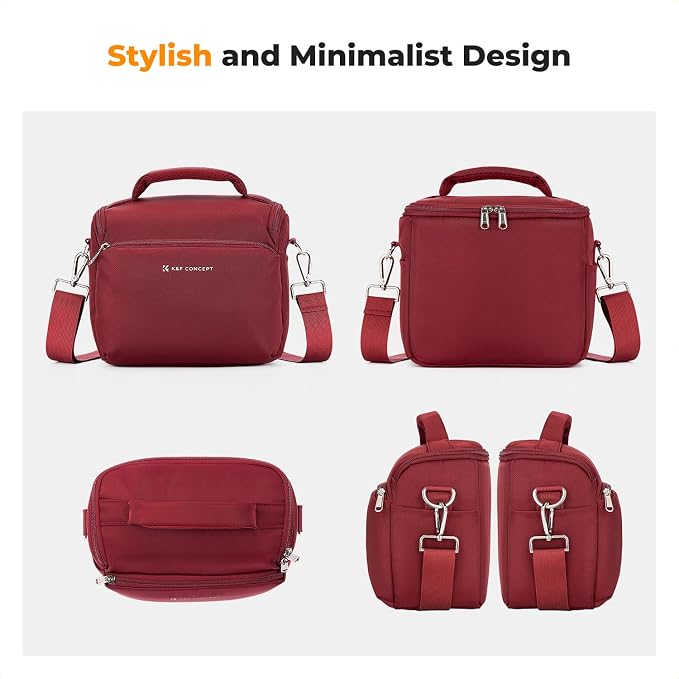 K&F CONCEPT Camera Sling Bag Small Crossbody Camera Case DSLR/SLR/Cute Compact - Image 6
