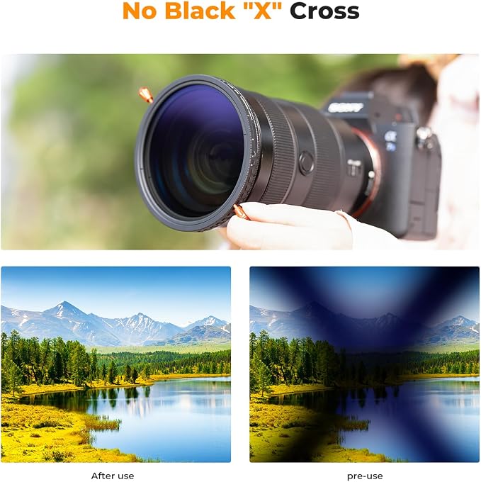 K&F CONCEPT 82mm Variable ND2-32 & Circular Polarizing Lens Filter in 1 - Image 5