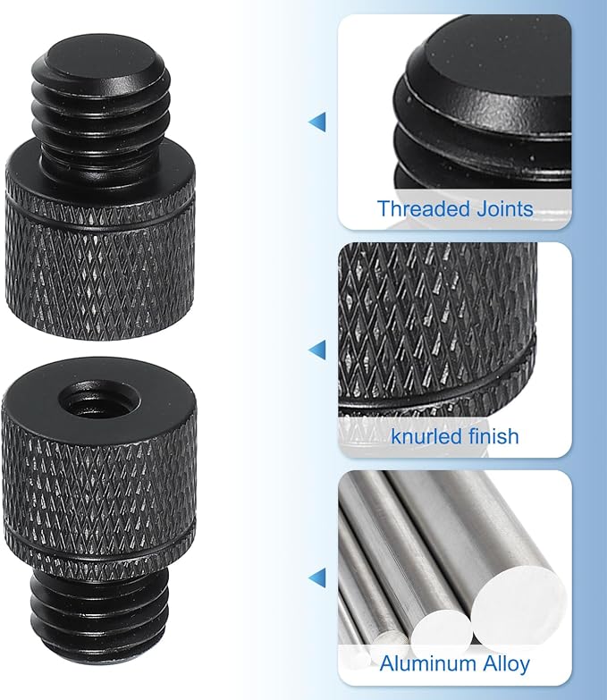 PATIKIL Tripod Screw Adapter 1/4" Female to M12 Male, 23 mm - Image 3