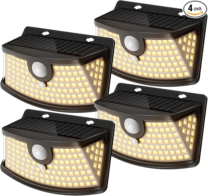 Aootek New Solar Motion Sensor Lights 120 LEDs by Lightupeveryconer