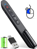 Air Mouse Clicker for Presentation Rechargeable, Presenter Clicker Remote for by HEYLACOOLX