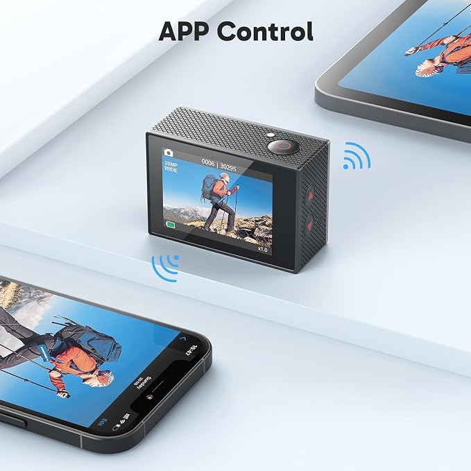AKASO EK7000 4K30FPS 20MP WiFi Action Camera - Image 6