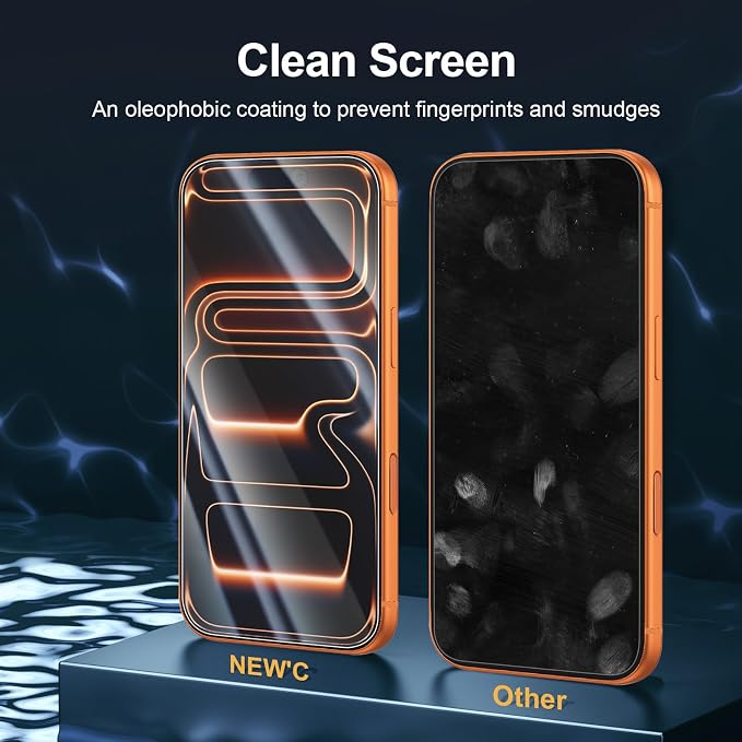 NEW'C 3x Screen Protector for iPhone 17 Pro Max+ 3x Camera Lens Protector - Image 5