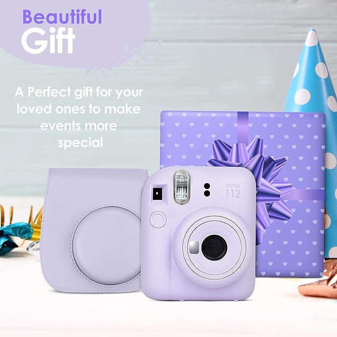 Fujifilm Instax Mini 12 Instant Camera Blossom Pink and Fuji Film Value Pack - Image 6