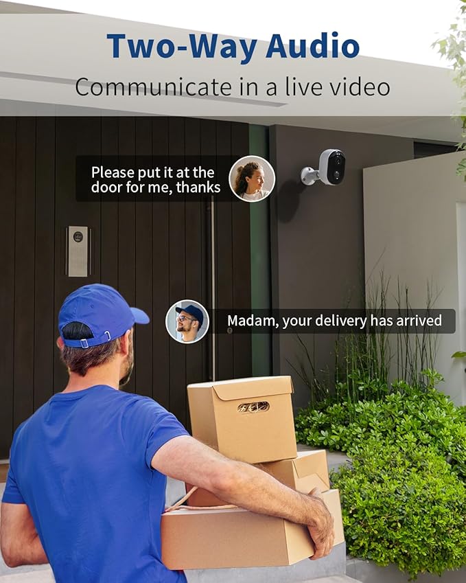 Security Cameras Wireless Outdoor, Battery Powered 2k Color Night Vision - Image 5