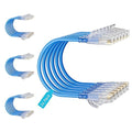 Cat6 Slim Patch Cables 0.5 Feet 24-Pack Blue, Cat6a Patch Cables 10Gbps 550MHz by Unknown
