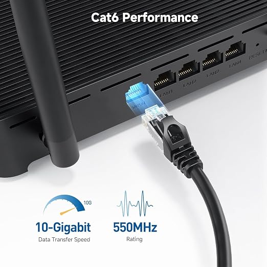 Cable Matters 10Gbps Snagless Cat 6 Ethernet Cable - 20ft - Image 3