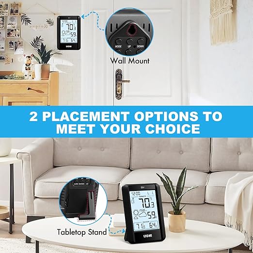 Indoor Outdoor Thermometer Wireless Weather Station External Thermometer - Image 6