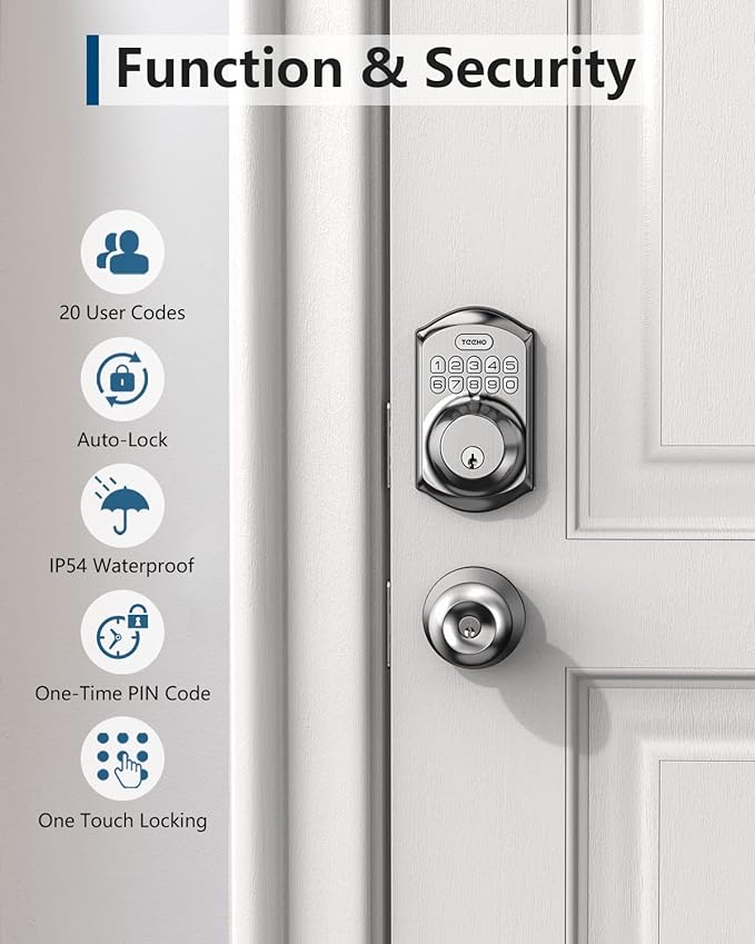 TEEHO TE001 Keyless Entry Door Lock - Image 6