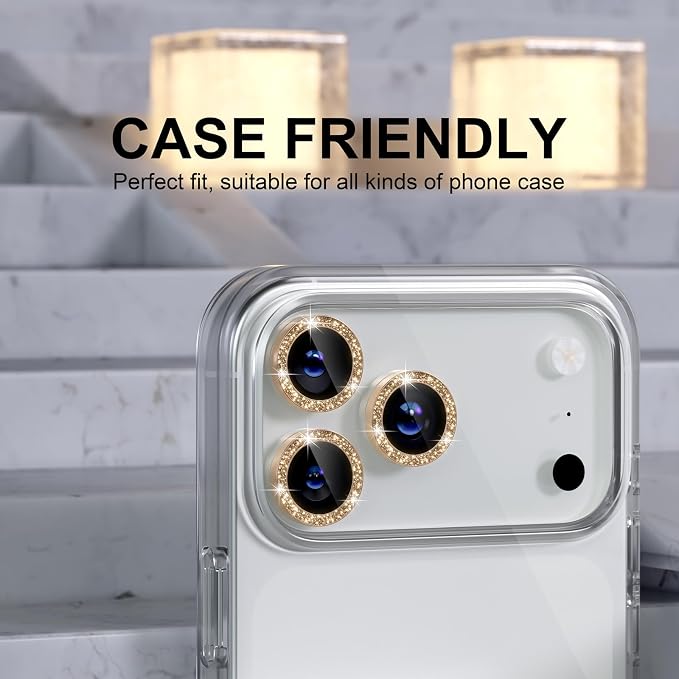 Choiche Compatible for iPhone 17 Pro/iPhone 17 Pro Max Camera Lens Protector - Image 5