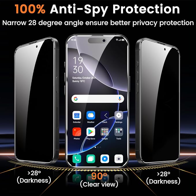 Lesakit 4+4 Pack Privacy Screen Protector - Image 3