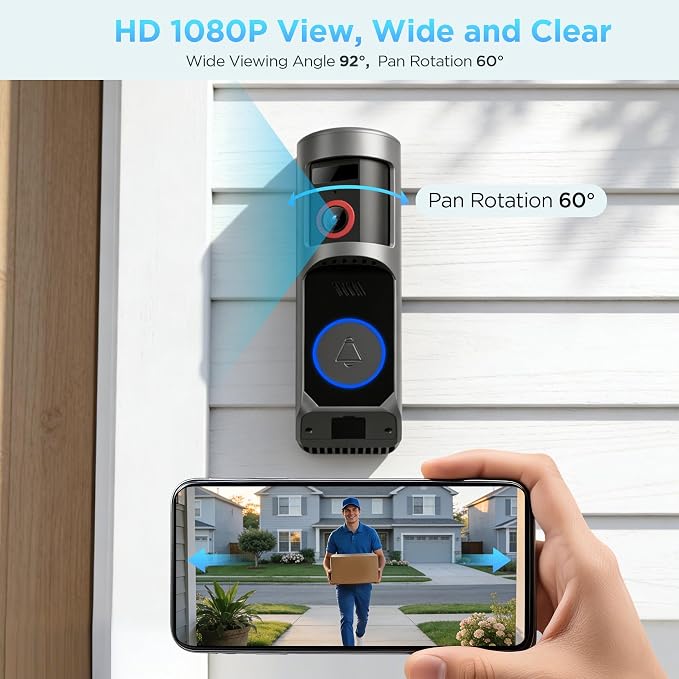 Wireless Battery Video Doorbell Camera 1080P - Image 2