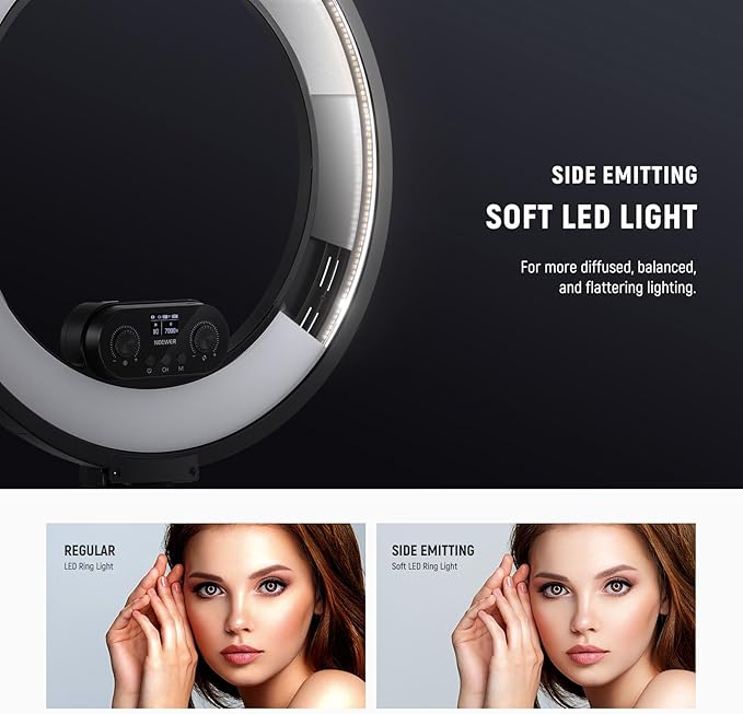 NEEWER RL45B 18" Edge Lit Desk Ring Light - Image 2