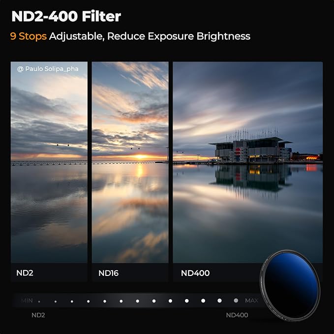 K&F Concept 37mm UV/CPL/ND2-400 Lens Filters Kit-18 Multi-Layer Coatings - Image 5