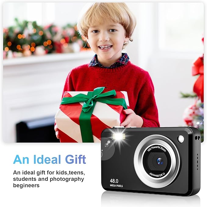 Digital Camera, FHD 1080P Point and Shoot Kids Camera, - Image 2