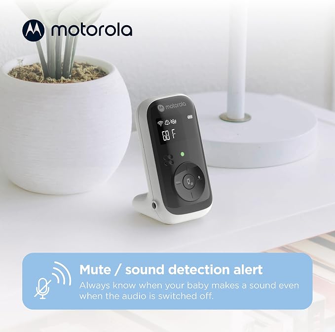 Motorola Nursery Baby Monitor, 1000ft Range PIP11 Audio Only, Nightlight - Image 5