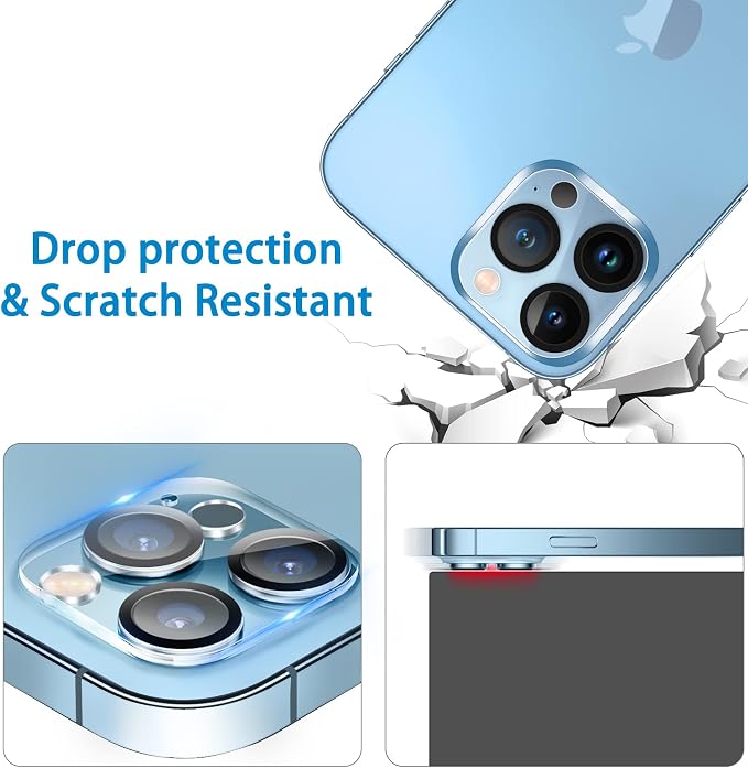 Dengduoduo 3 Pack Tempered Glass Camera Lens Protector - Image 5