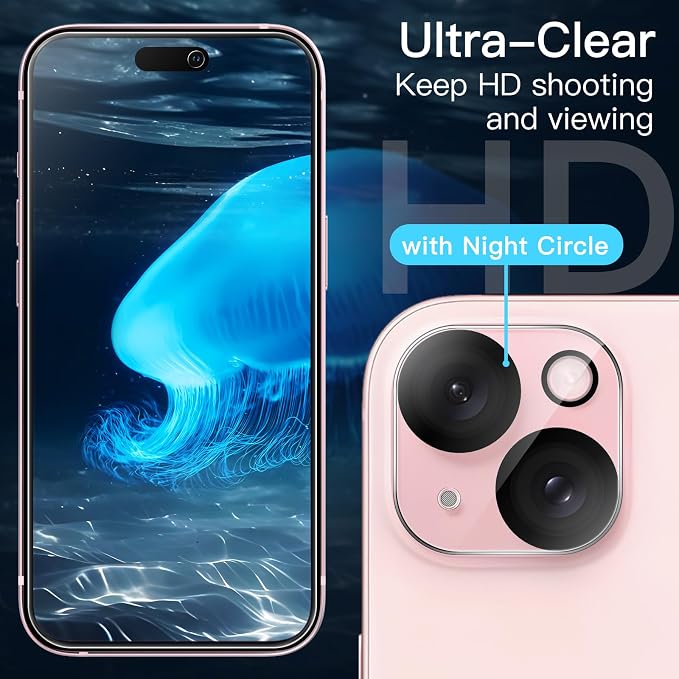 JETech Screen Protector for iPhone 15 6.1-Inch - Image 6
