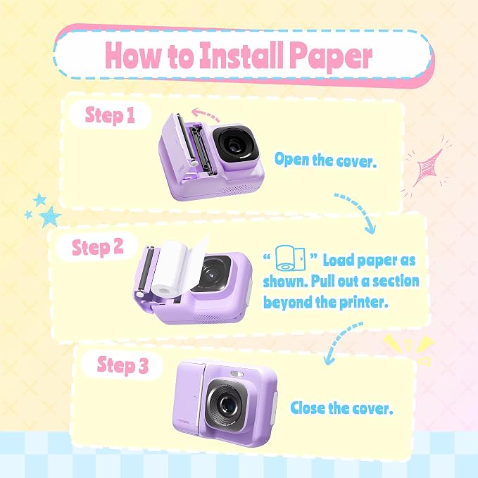 Instant Print Camera for Kids, Christmas Birthday Gifts for Girls Boys Age 3-12 - Image 6