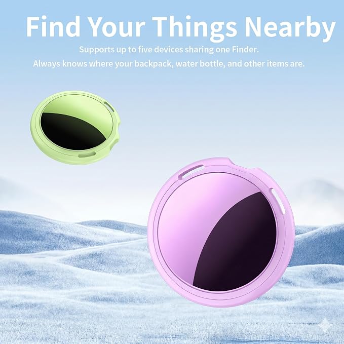 2 Pack Tracker Tags Pair with Apple Find My Bluetooth Air Smart Tags Key Finder - Image 3