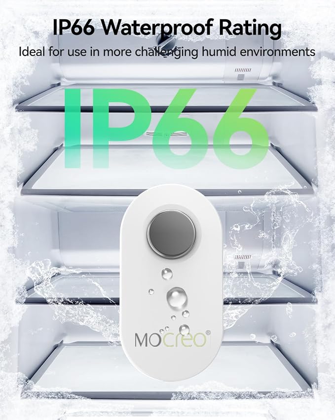 MOCREO WiFi Remote Thermometer Freezer Alarm, 1/3 Mile Long Range, IP66 - Image 5