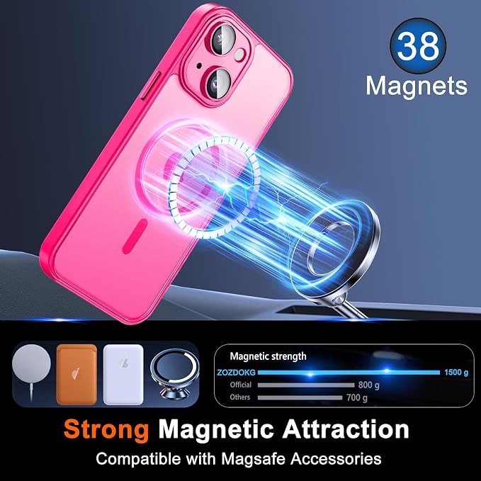 for iPhone 15 Plus Case with Privacy Screen Protector and Camera Protection - Image 3