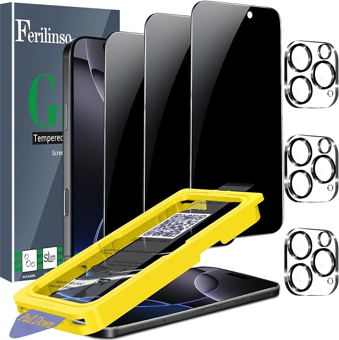 Ferilinso 3 Pack Privacy Screen Protector by Ferilinso