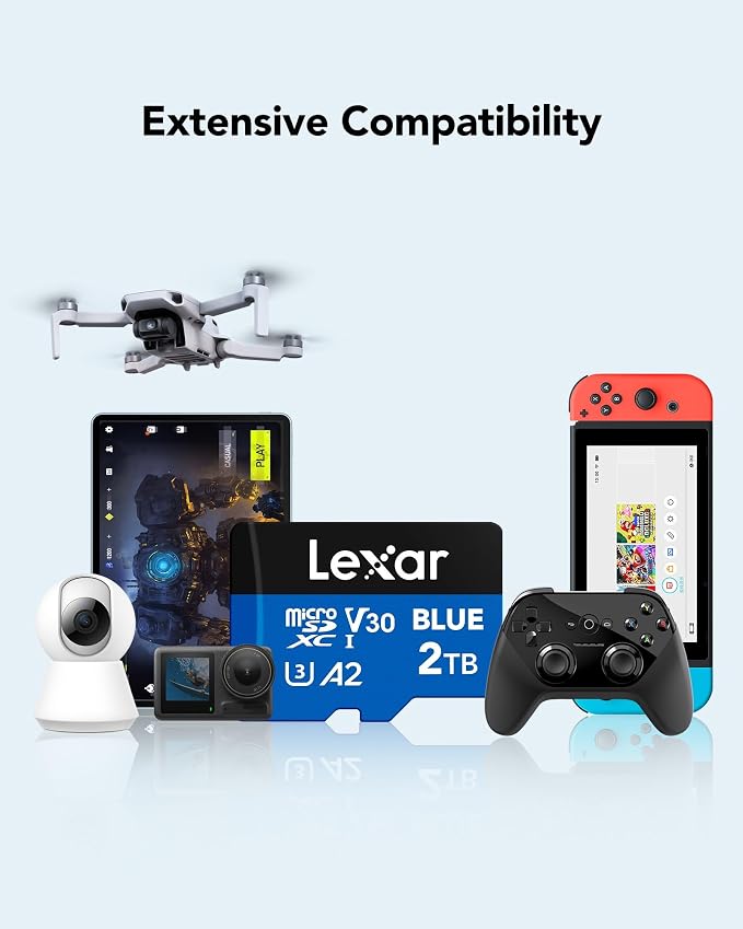 Lexar 2TB Blue Micro SD Card Up to 160MB/s, microSDXC UHS-I Memory Card - Image 7