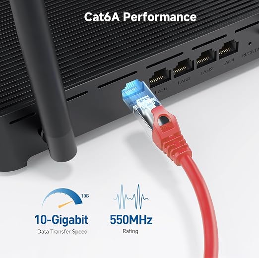 Cable Matters 10Gbps Snagless Shielded Cat 6A Ethernet Cable - 30ft - Image 4