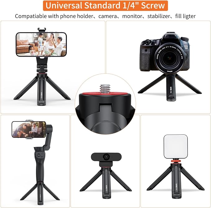 UURIG TP05 Extendable Mini Camera Tripod, Portable Selfie Stick Handle Grip - Image 3
