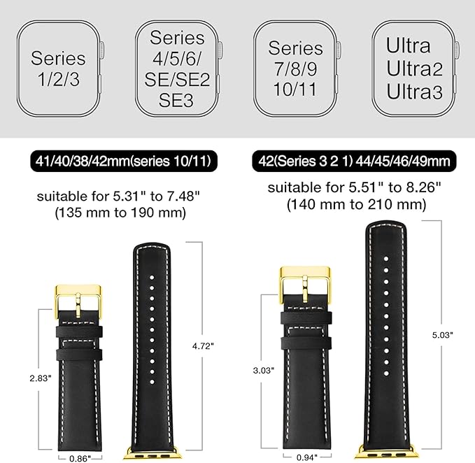 SUNFWR Leather Bands Compatible - Image 5