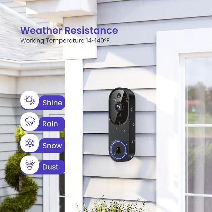 1080p Smart Wi-Fi Doorbell Camera - Image 8