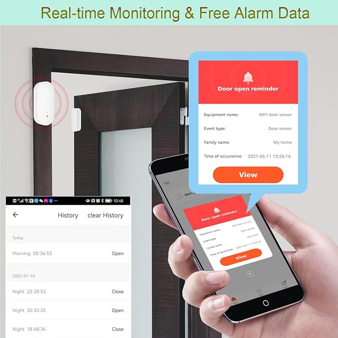 WiFi Door/Window Sensor: Smart Contact Sensor - Image 4