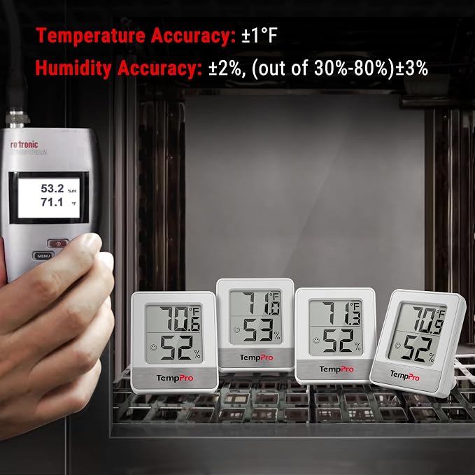 TempPro TP49 Digital Hygrometer Indoor Thermometer Humidity Meter Room - Image 7