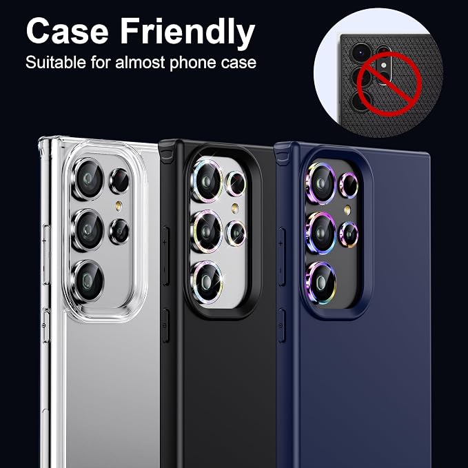 WSKEN for Samsung Galaxy S24 Ultra Camera Lens Protector, Ultra Thin Scratch - Image 5